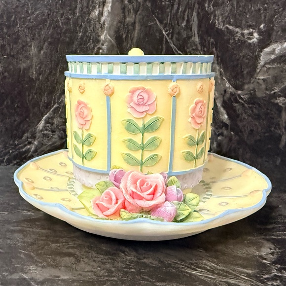 A. RICHESCO CORPORATION Floral Teapot Votive Candle Holder - Picture 3 of 15